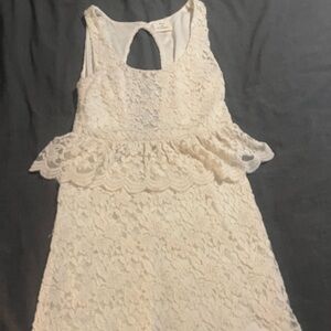 Pins & Needles Cream Lace Dress